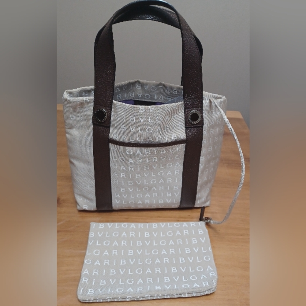 Vintage Bvlgari Maeiea Canvas Bag (Preloved) Unisex